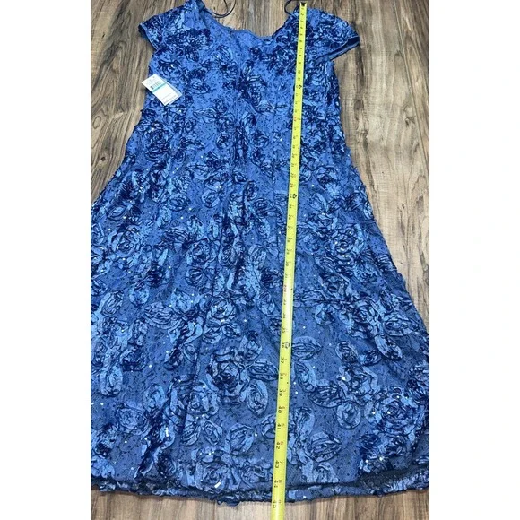 NWT Alex Evenings Womens Tea Length Mother of The Bride Dress Rosette Lace Sz 16 - threedaughtersproperties.com NWT Alex Evenings Womens Tea Length Mother of The Bride Dress Rosette Lace Sz 16 - threedaughtersproperties.com
